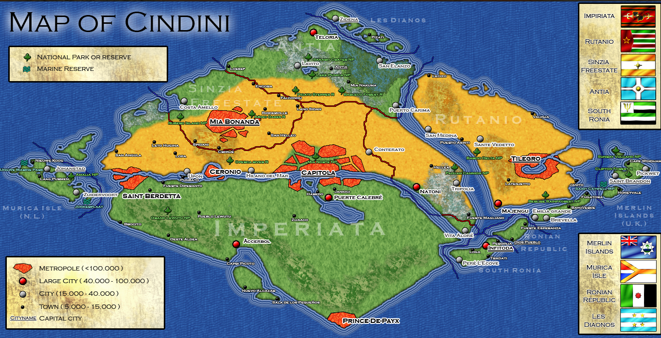 Click to view full size map of Cindini