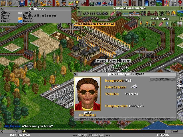 OpenTTD - Versão gratuita do jogo Transport Tycoon Deluxe